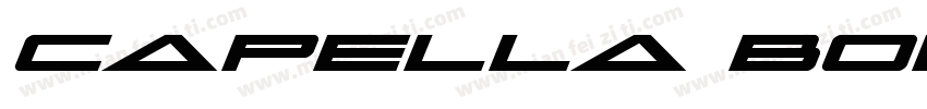 Capella Bold字体转换